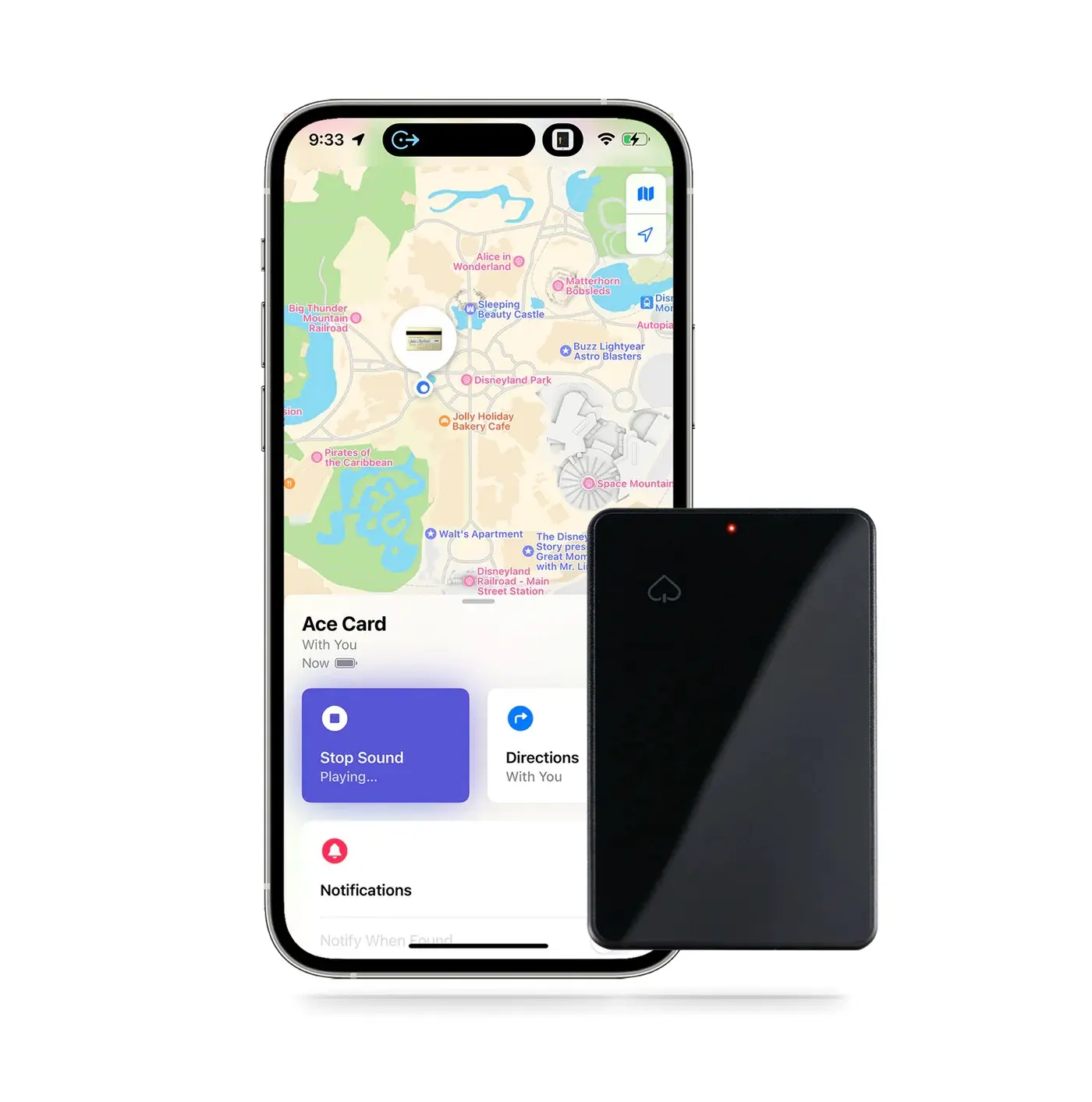 [Only For iPhone] AceCard Wallet Tracker, 1.9mm Ultra Thin Worldwide Tracker, Rechargeable, Digital NFC Business Card & RFID Blocker Gps