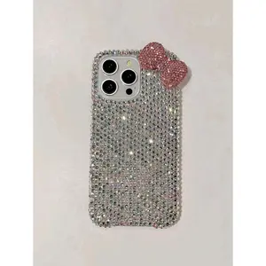 Phone Case, Phone Cover, 3D Bowknot Crystal Studded Phone , Cell Phone Cover, Phone Sleeve Case, Slim , Classic , Hybrid Smartphone Cellphone iphone protection Protective Casing