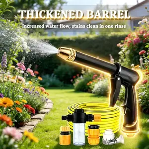 High Pressure Car Wash Spray Gun Kit, 20m Garden Hose, Adjustable Nozzle, Foam Cannon, Thick Foam Car Wash, Multi-Function Cleaning Set for Cars, Driveways, Gardens
