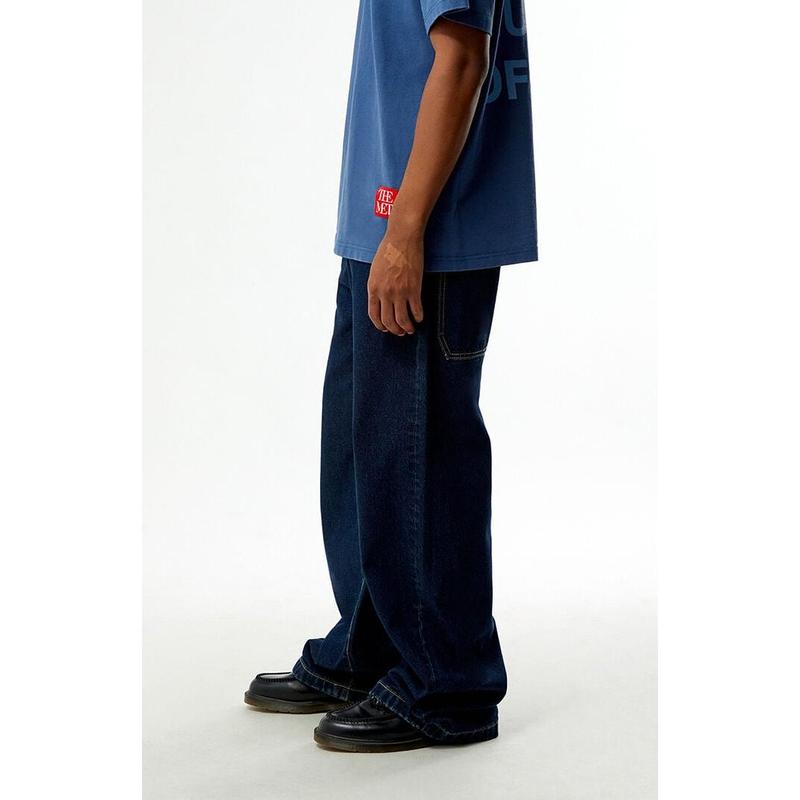 Pacsun Men's Blake Extreme Baggy Jeans Dark Blue