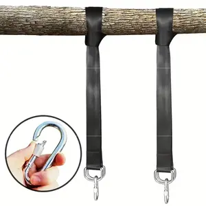Suspension Swing Connector Strap, Outdoor Extended Hammock Tie Rope, Sandbag Hook, Single Bar Training Suspension Band