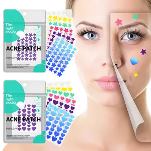 Pimple Patches for Face - Hydrocolloid Acne Patches Versitile, Cute Star /Love zit covers spot stickers mild,Skin Care Product for Women & Men