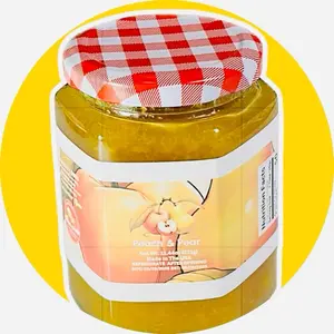 Pears & Peaches Jam - Delicious Spread for Snacking Flavor  Natural Sugar Sweet