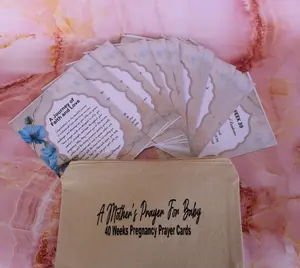 "A Mother's Prayer For Baby" 40 weeks Pregnancy Prayer Cards