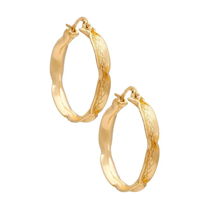 The M Jewelers NY Twisted Segnata Hoops in Gold The M Jewelers NY Twisted Segnata Hoops in Gold