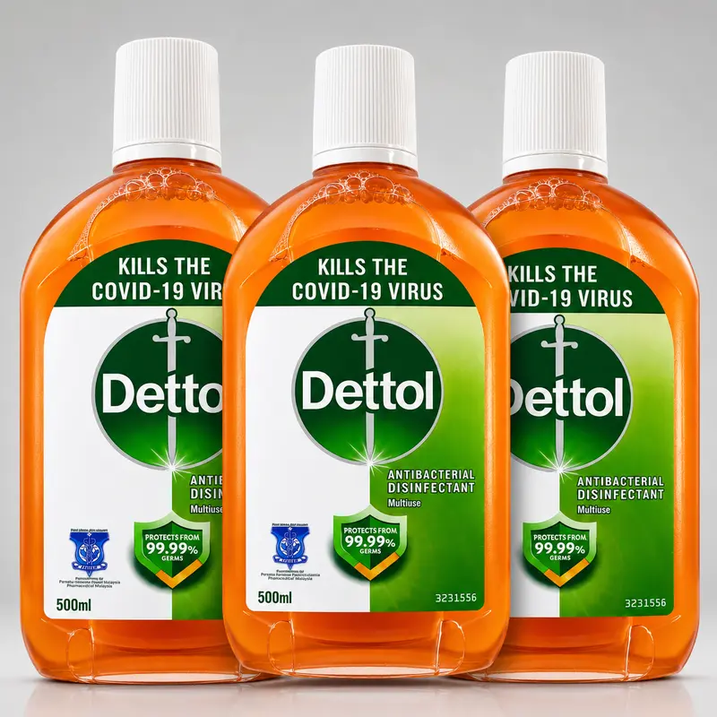 Dettol Antibacterial Disinfectant Liquid Value Bundle (500ml-17oz) - Liquid Cleaner, Multi-Functional Household Cleaning Supply for Kitchen, Home Care Hygiene & First Aid, Multi Functional Cleaner