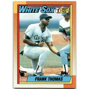 Topps 1990 #414 Frank Thomas Chicago White Sox Baseball Card Nice Example Collectible Sports Memorabilia