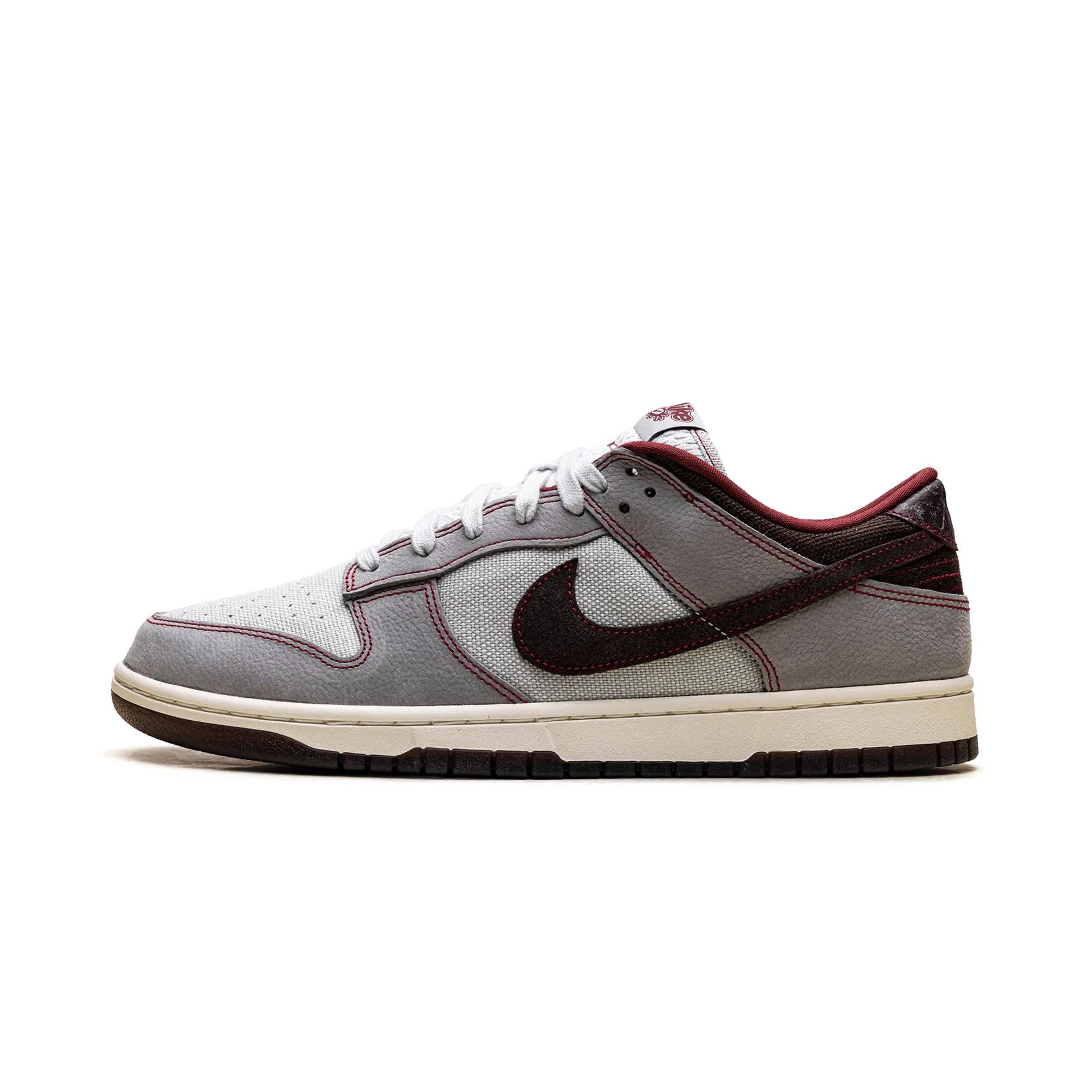 Dunk Low Retro SE "Pure Platinum / Wolf Grey / Team Red / Burgundy Crush" IH1942 001