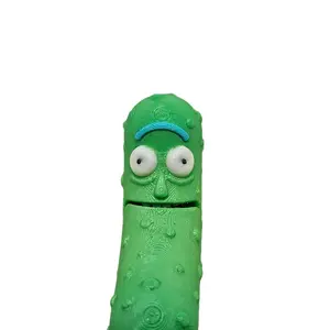 3D Printed Pickle Jar & Pickle Figurines: Funny Desk Decor