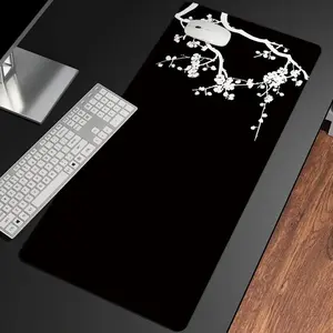 "Viral Black & WhiteCherry Blossom Mouse Pad Minimalist Elegant Desk Mat Oversized Non-SlipOffice/Gaming Pad Serene Eastern Aesthetic Decor | Smooth Surface for Daily Use | Trendy Calm Vibe Desk Setup 2026 #FYP #DeskGoals #CherryBlossomVibes #ElegantDesk"