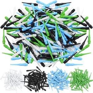 200 Pack 2BA Thread Soft Tip Dart Points Plastic Replacement Dart Tips Soft Tip Dart Tips Dart Accessories for Tip Darts