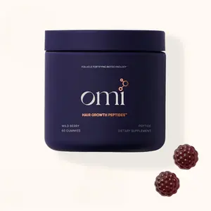 OMI Hair Growth Peptides  Gummies and Capsules for Women with Patented Follicle Fortifying Biotechnology, Now in Delicious Wild Berry Flavor