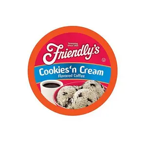 Two Rivers Coffee Friendly's Flavored Coffee Pods Cookies & Cream, 40-Count