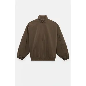 Fear of God ESSENTIALS Men's Brown Active Trace Half Zip Track Jacket