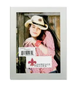 212 MAIN Brushed Satin Silver 8x10 Aluminum Metal Picture Frame - Table Top Photo Display, Baby & Maternity Room Decoration
