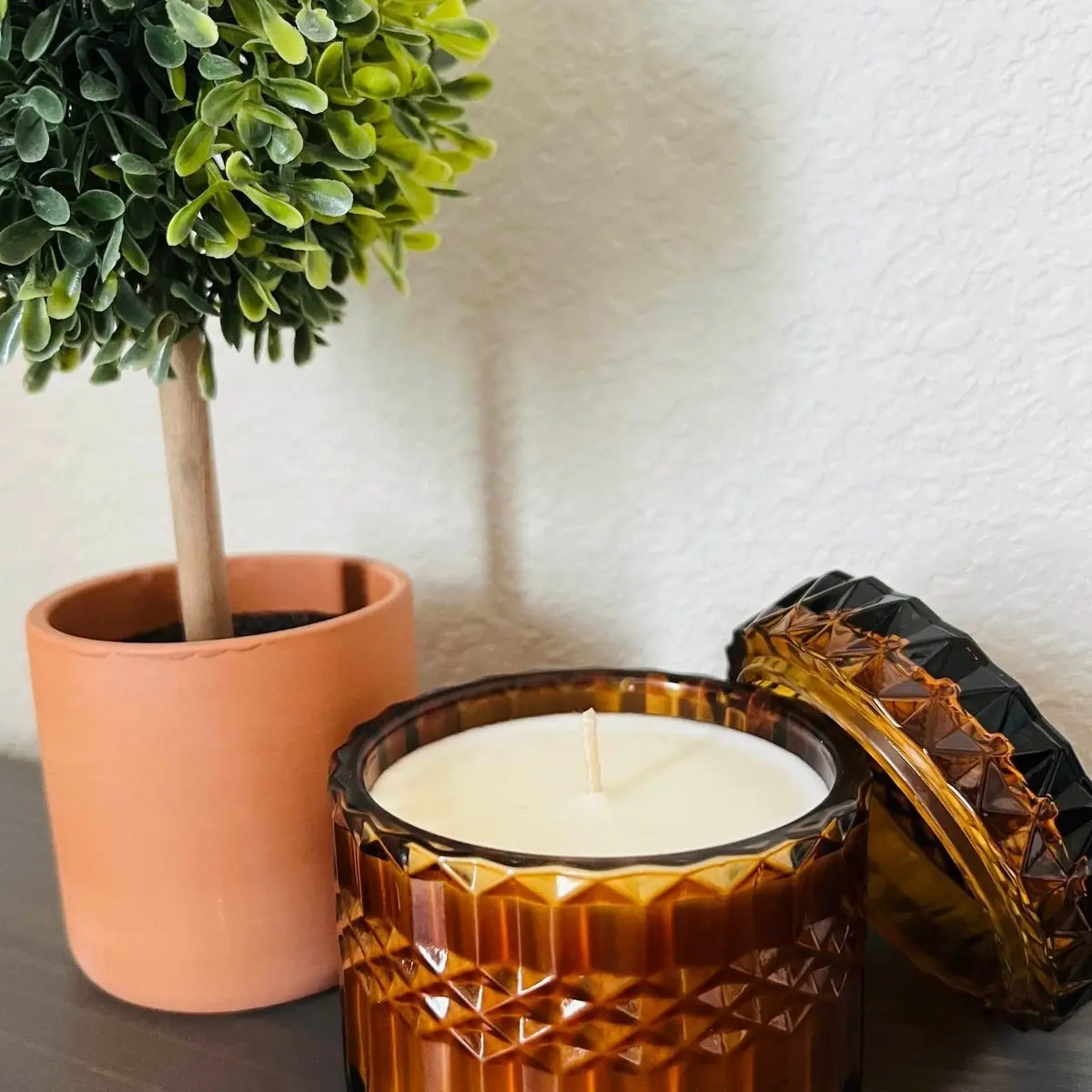 Citrine Gem Candle Decor Fragrance Scented Aroma