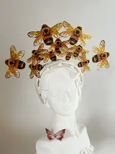 Bee Element Hairband, Unisex Headband, Lightweight and Flexible, Ideal for Parties, Stage Performances, Role-Playing, Costume Accessories