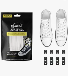 No Tie Shoelaces System with Elastic Laces - One Size Fits All Adult and Kids Shoes
