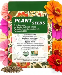 HOME GROWN Zinnia Dahlia Seeds Pack for 2026 Non GMO 200 Flower Seeds | Vibrant Zinnia Elegans for Pollinator Gardens, Borders & Containers | Easy-to-Grow Outdoor Blooms outdoor garden planting Mix Giant California