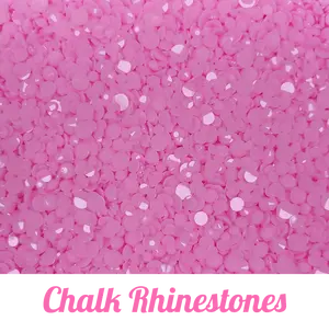 Mix Size Opaque Chalk Rhinestones