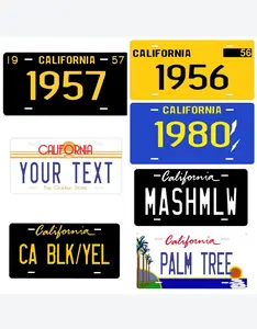 Califormia License Plate Decoration - Customizable Design Options for Business and Personal Use custom