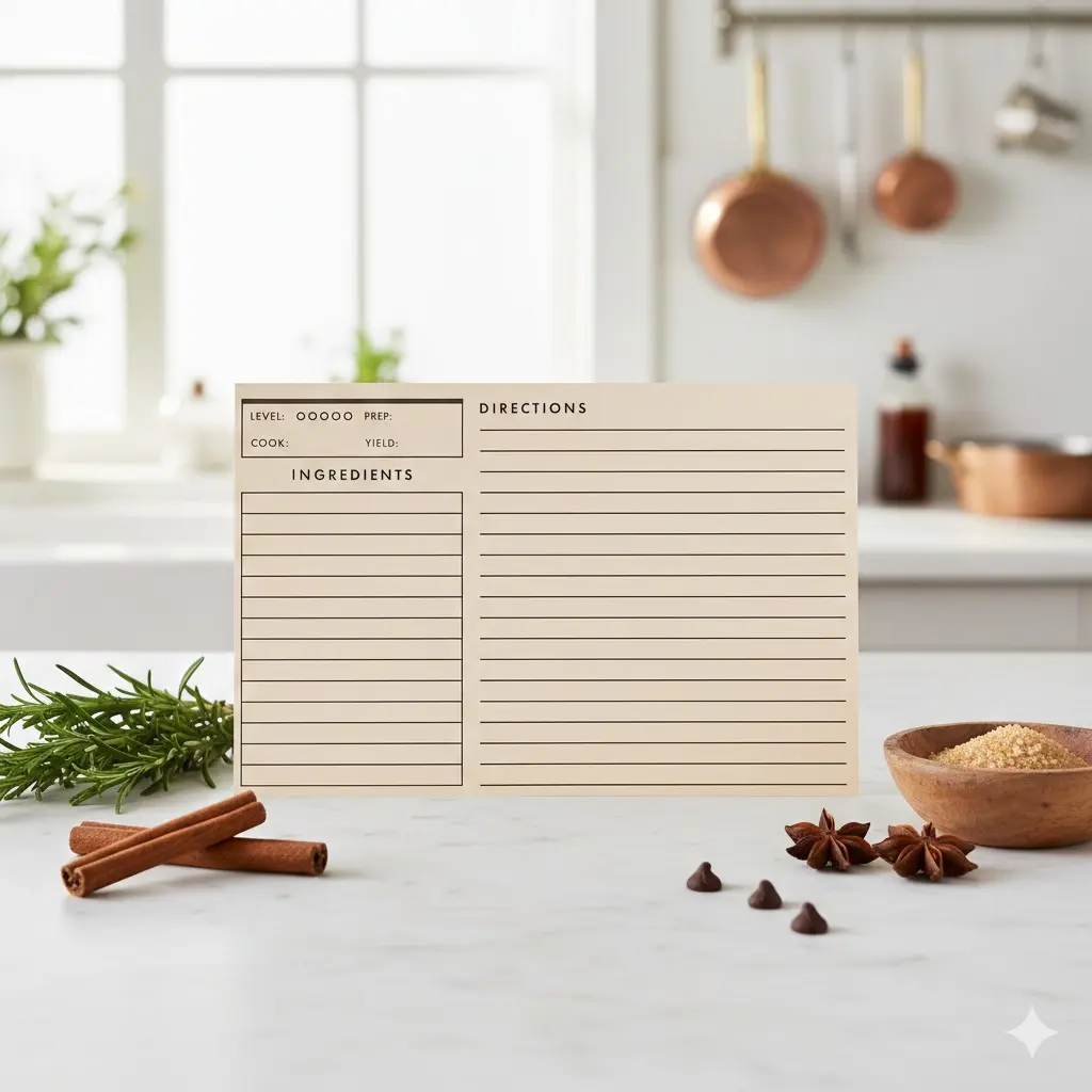 Capture Grandma's Secret Recipes! 🥘 50 Pack Premium Recipe Cards for Family Heirlooms. Perfect Kitchen Gift! ✨ #KitchenHacks #RecipeShare #FamilyTradition