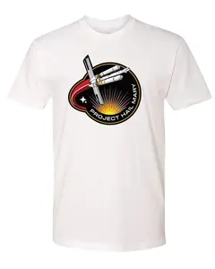Project Hail Mary Shirt Ringer Tee Mission Patch T-Shirt, Sci-Fi Rocket Graphic Tee, Space Exploration Shirt, Nerd Gift, Futuristic Unisex Tee USA Shop