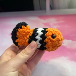 Crochet Handmade Plushie Stuffed Animal Fish Clownfish Nemo