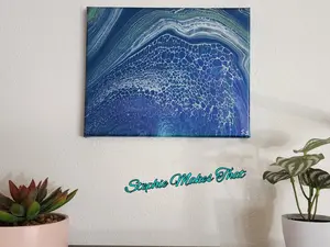 The Living Ocean 8x10 Fluid Art Painting