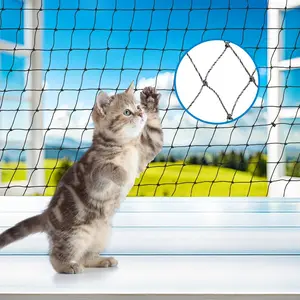Steel Cat Netting for Balcony, 10ft x 20ft Steel Reinforced Cat Wire, High Strength Safety Pet Netting for Catio, Proof Screen for Pets, Strong Protection Barrier Mesh Fence