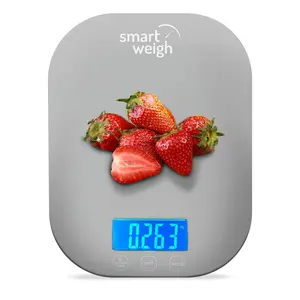 Small gray food scales for kitchen weight loss calorie scale, baking kitchen scales digital weight grams and ounces, weight watchers scale for food, cooking, bread