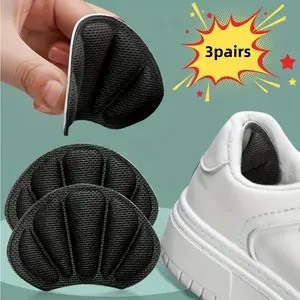 3 Pairs of Heel Pads, Foot Care Protective Stickers for Men and Women, Adhesive Heel Cushions Footwear Support Heel Protection for Casual and Sports Shoes