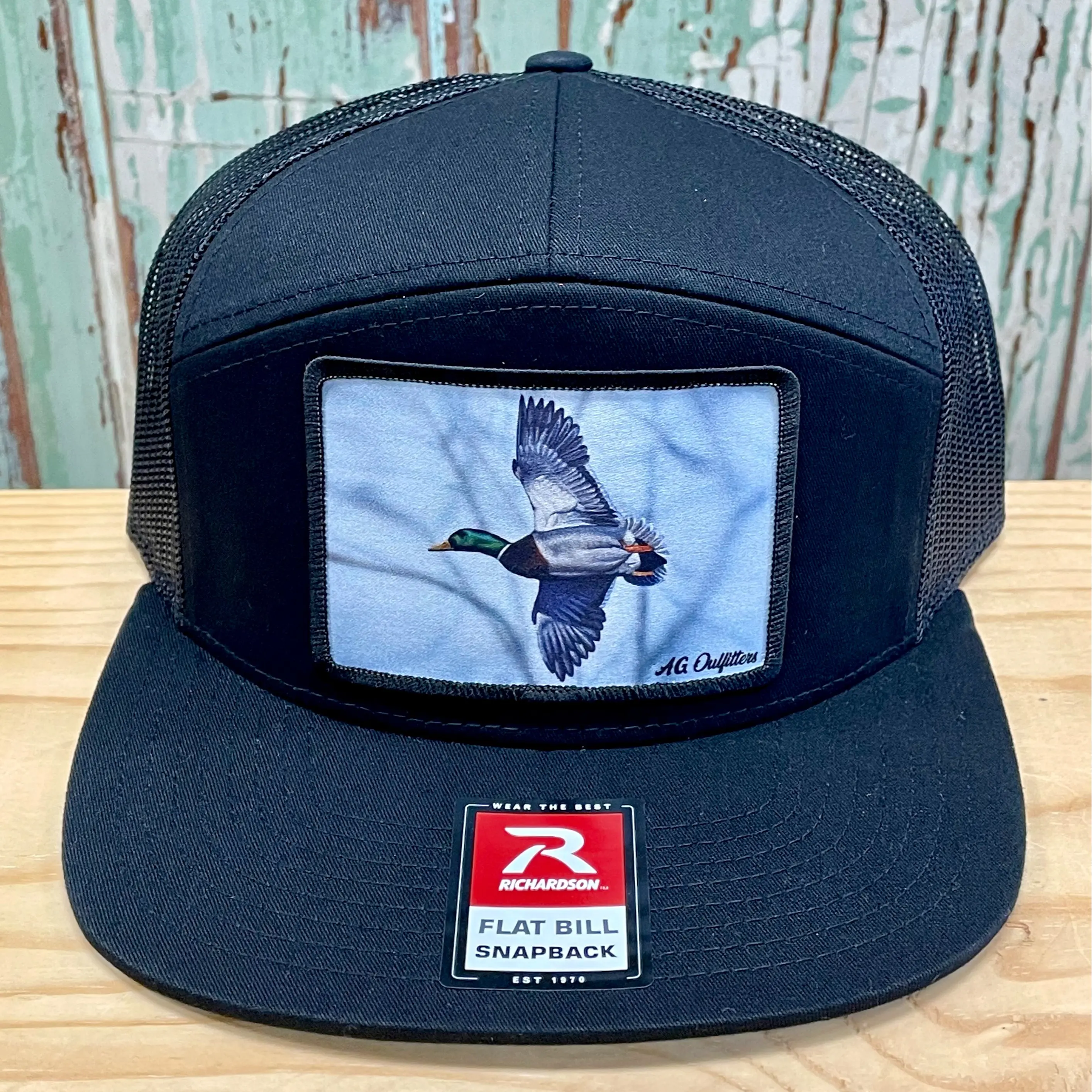 Flying Mallard Duck Patch 7 Panel Trucker Hat Richardson 168 - TikTok Shop