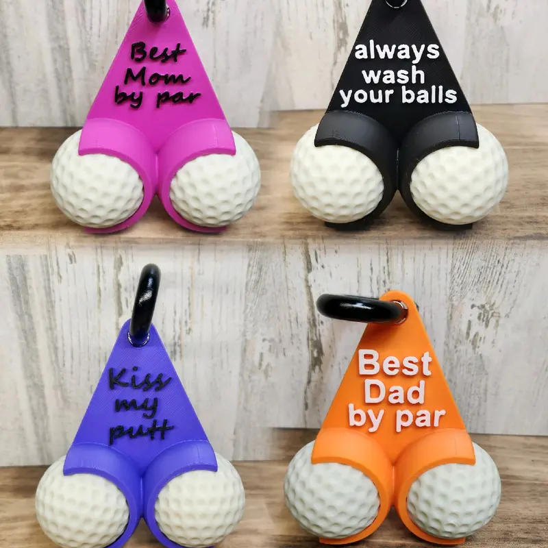 Funny Golf Ball Holder with Carabiner Hook - Funny Golf Gifts for Adults, Quick Access, Bag/Waist Clip, Humor & Entertainment, Accuracy Boost, Stress Reduction, Christmas Enthusiast Accessory