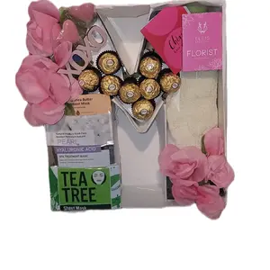 Custom Mothers Day Monogram Spa Box Bouquet