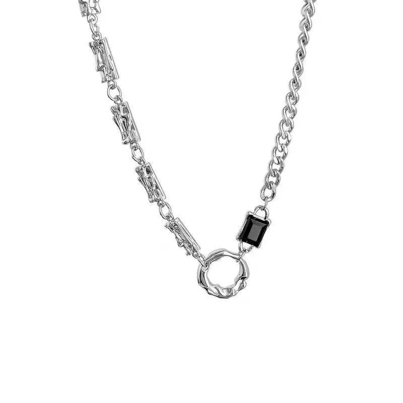 Minimalist Jewelry Urban Elegance Silver Link Necklace vampire jewelry Minimalist Jewelry Urban Elegance Silver Link Necklace vampire jewelry