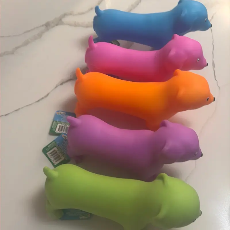 Toymendous Unisex Colorful Dachshund Decompression Stress Relief Toy - Classic Stress Relief Toys, Anxiety Relief Products, Sensory Stress Reliever for Kids