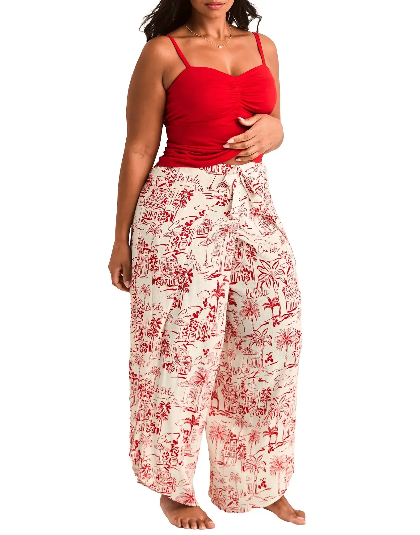 Patti Dark Red Plus Lounge