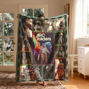 Arc Raiders Flannel Blanket, Large Soft Lightweight Warm, Cozy Throw Blanket, Perfect for Bed Sofa Office Camping Travel, Christmas Winter Gift