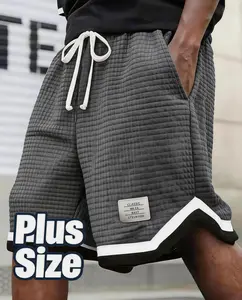 3-pack men’s shorts in multiple colors, plus sizes for summer casual wear. Knee-length shorts with a simple drawstring design for easy dressing, a loose fit that feels unrestricted, ideal for everyday workouts. A stylish, practical design—also a thoughtfu