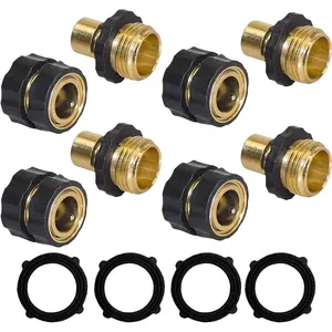 Garden Hose Quick Connector, 3/4 Inch Male and Female Garden Hose Fitting Quick Connector