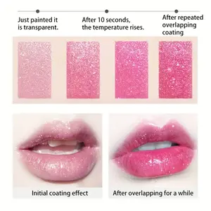 Starry Sparkling Lipstick - Shiny Color - Color Changing - Moisturizing Soothing Lip Lines - Nourishing Glitter Color - Gifts Gloss Hydrating Lipgloss Makeup Moisturize Smooth Radiant