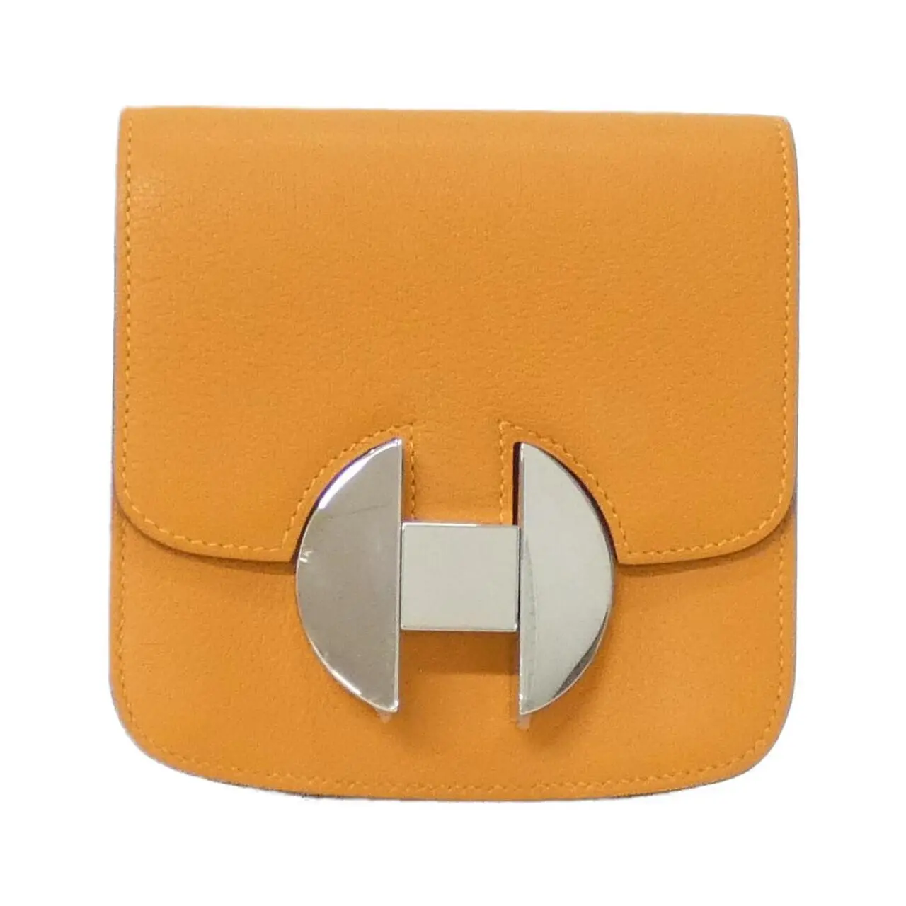 Pre-owned HERMÈS Calfskin Small Leather Goods Hermes 2002 Evercolor Bifold Wallet
