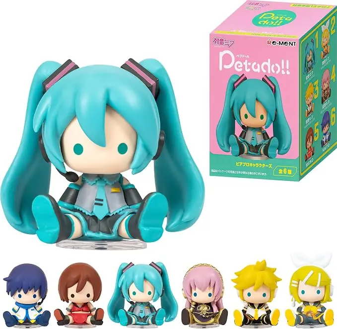 Hamee RE-Ment Hatsune Miku Sealed Blind Box Figure for Birthday Gift, Party Favor, Collectible Toy (Hatsune Miku petadoll - Piapro Characters) – 1 Pc. Mystery Box