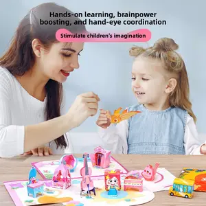 Montessori Early Education DIY Handmade Three-Dimensional Origami Book English Version Kindergarten DIY Origami Children's Educational Toys Suitable for Children Aged 1-6