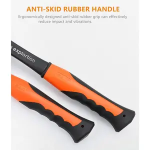 Brick Hammer Geologist Rock Pick Bricklayer's/Mason's Hammer - 30 oz Masonry Tool with Forged Steel Construction & Shock Reduction Handle