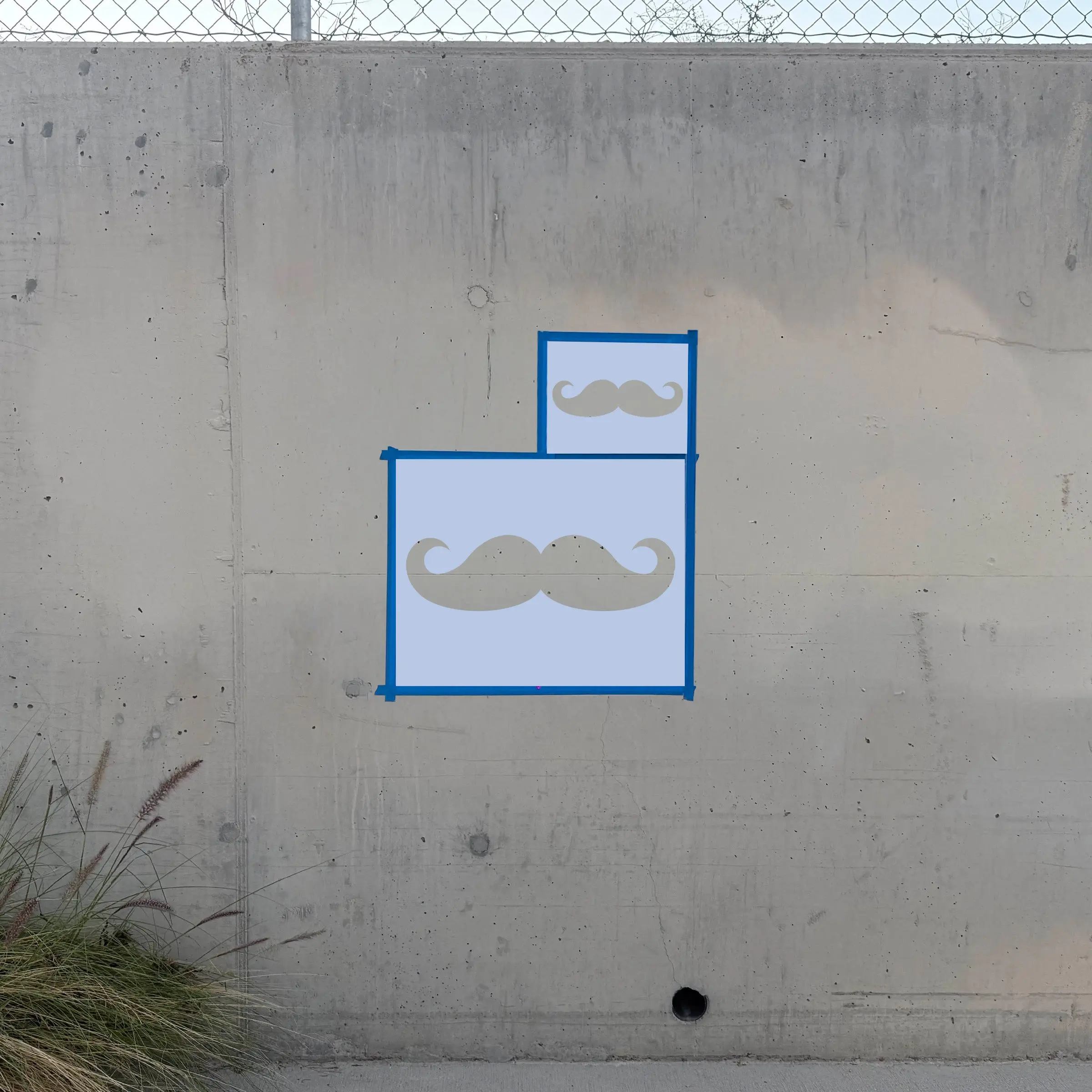 Mustache Stencil