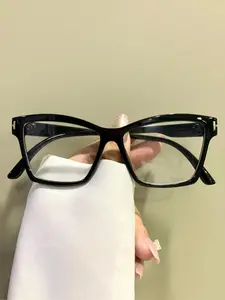 Square Glasses Simple Fashion Unisex Eyewear, PC Frame, Casual Style, Decorative Eyeglasses, All Seasons Wear, Men and Women