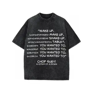 System Of A Chop Suey Mens Casual Short Sleeve Round Neck T Shirt Black Summer Fashion Streetwear