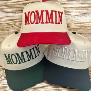 Mommin’ 3D Puff Embroidered Two-Tone Trucker Hat Adjustable Snapback